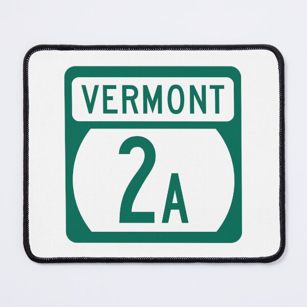 Item preview, Vermont Route 2A Highway Sign – Essex Junction, Williston & Colchester VT designed and sold by NewNomads.