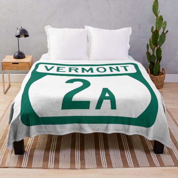Item preview, Vermont Route 2A Highway Sign – Essex Junction, Williston & Colchester VT designed and sold by NewNomads.
