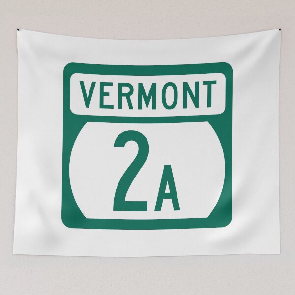 Item preview, Vermont Route 2A Highway Sign – Essex Junction, Williston & Colchester VT designed and sold by NewNomads.