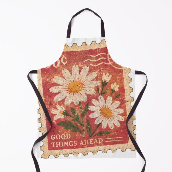 Item preview, Good Things Ahead Daisy Postage Stamp – Vintage Cottage core Floral Retro Mail Sticker designed and sold by Anstickerrr.