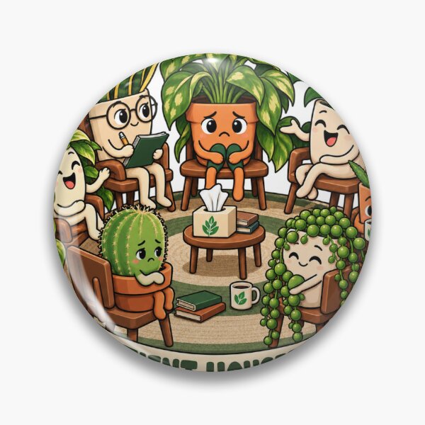 Item preview, Sentient Houseplant Support Group Funny Plant Design designed and sold by LuckyThreadsCo.