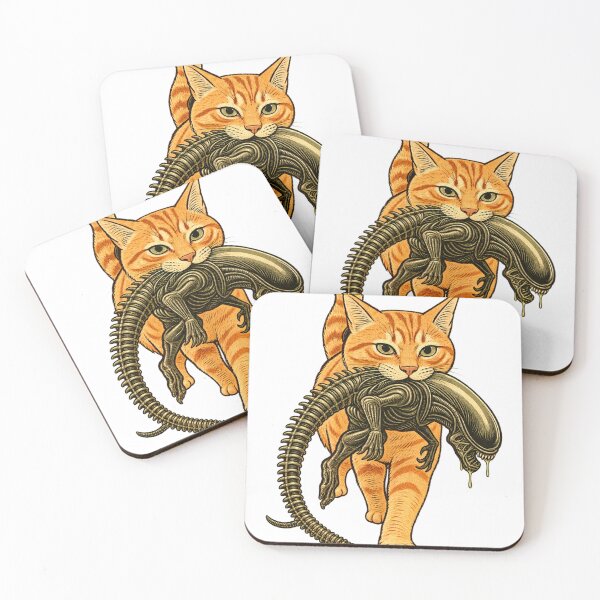 Item preview, Cat Carrying Alien , Funny Sci-Fi Cat designed and sold by haniaghazii.