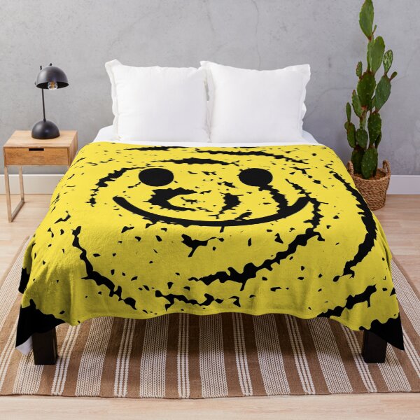 Item preview, Distressed Yellow Smiley Face – Grunge Retro Happy Face Design designed and sold by NicolasMar.