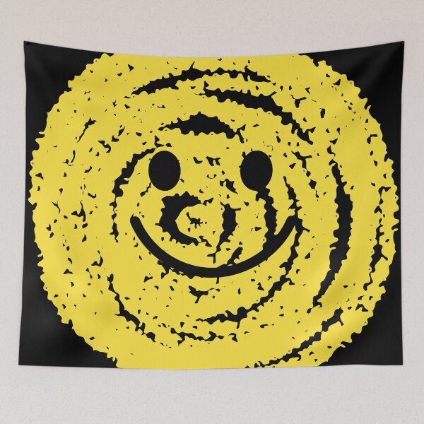 Item preview,  Distressed Yellow Smiley Face – Grunge Retro Happy Face Design designed and sold by NicolasMar.