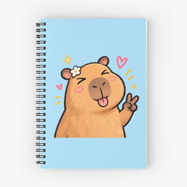 Artikelvorschau, Verspielter Capybara-Frieden entworfen und verkauft von Regal-Elegances.