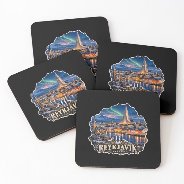 Item preview, Reykjavík After Dark — Northern Lights & Harbour Memories designed and sold by URBIVO.