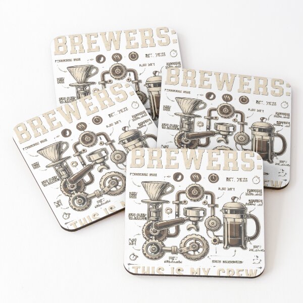 Item preview, "The Brew Crew" Blueprint Tee — For Those Who Take Their Extraction Seriously. designed and sold by lordofsilence.