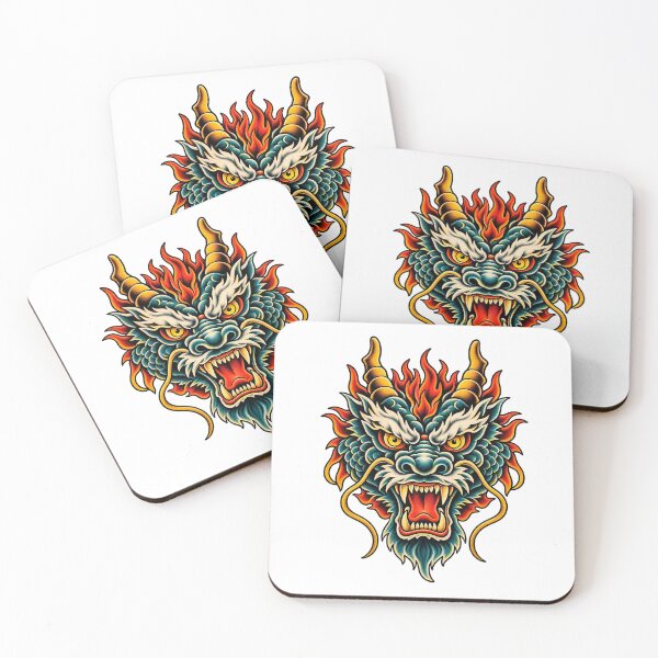 Item preview, Vintage Japanese dragon head designed and sold by JOHN44ART.