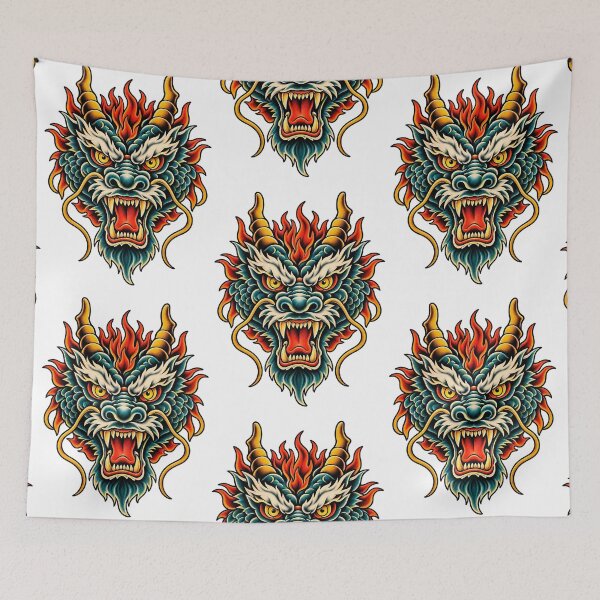Item preview, Vintage Japanese dragon head designed and sold by JOHN44ART.