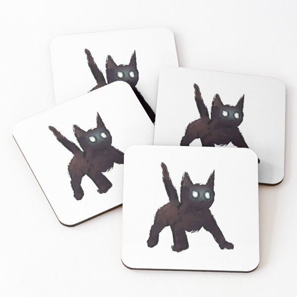 Item preview, Mystical Black Cat with Glowing Eyes Art designed and sold by Dmo3HarkoArt.