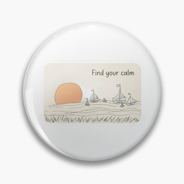 Item preview, Find Your Calm - Minimalist Sunset Sailboats Art designed and sold by UkrainianSpain.