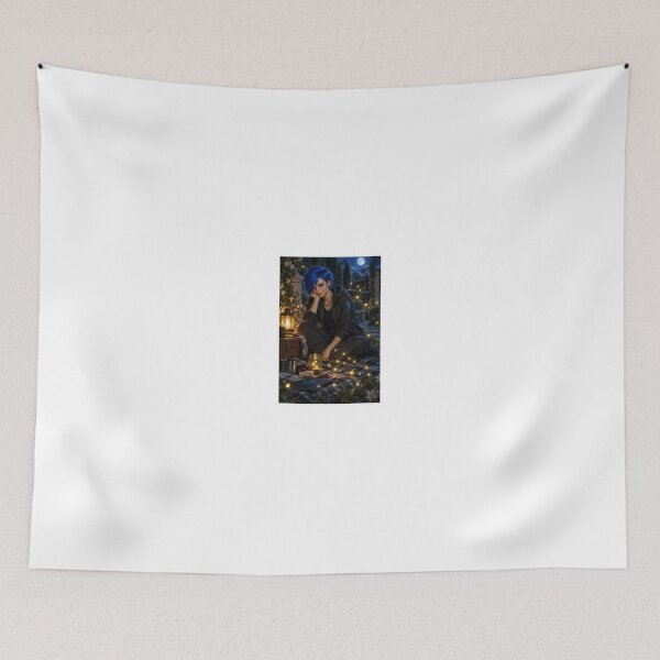 Item preview, Cipher Thorne in eerie blue moonlight designed and sold by CathryneDelamort.
