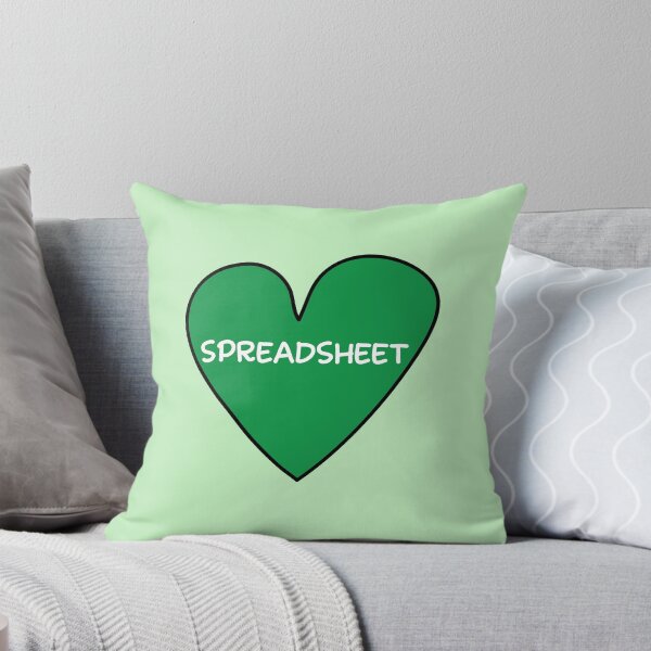 Item preview, Spreadsheet green heart doodle designed and sold by fluffyfamcraft.