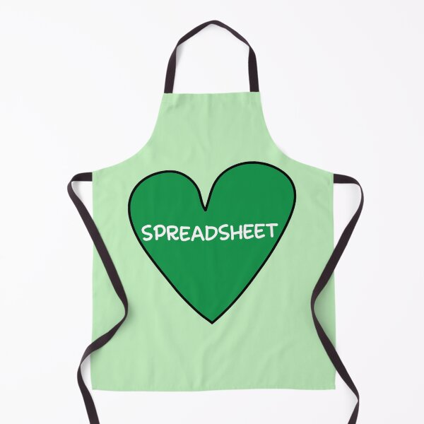 Item preview, Spreadsheet green heart doodle designed and sold by fluffyfamcraft.