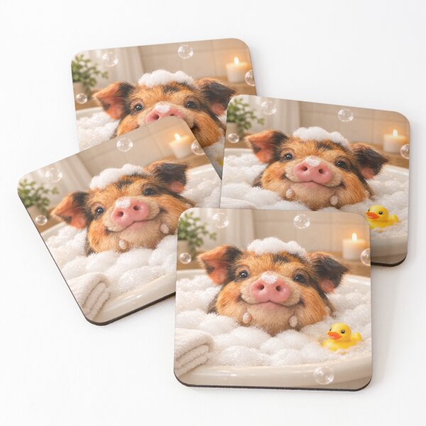 Item preview, Relaxing KuneKune Pig Bubble Bath designed and sold by Sillytoe.