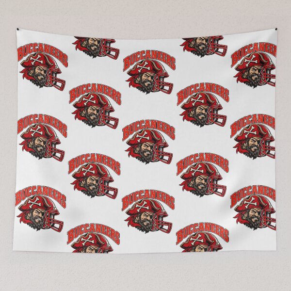 Item preview, Red Pirate Captain American Football Helmet Mascot Game Day Art designed and sold by EdenChampl.
