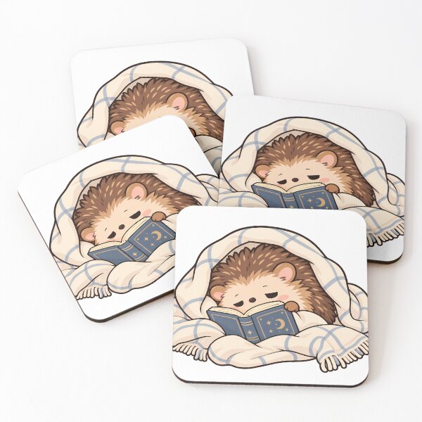 Item preview, Hamster reading book art designed and sold by WhimsyPeachCo.