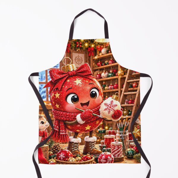 Item preview, Red Christmas Bauble - Where Holiday Magic Begins designed and sold by DoreenGehrkeArt.