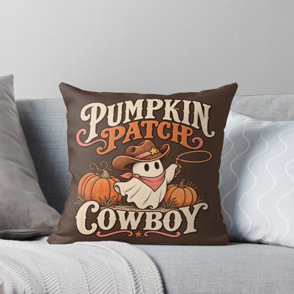 Item preview, Pumpkin Patch Cowboy – Cute Ghost Western Halloween Design designed and sold by 1DreamerShop.