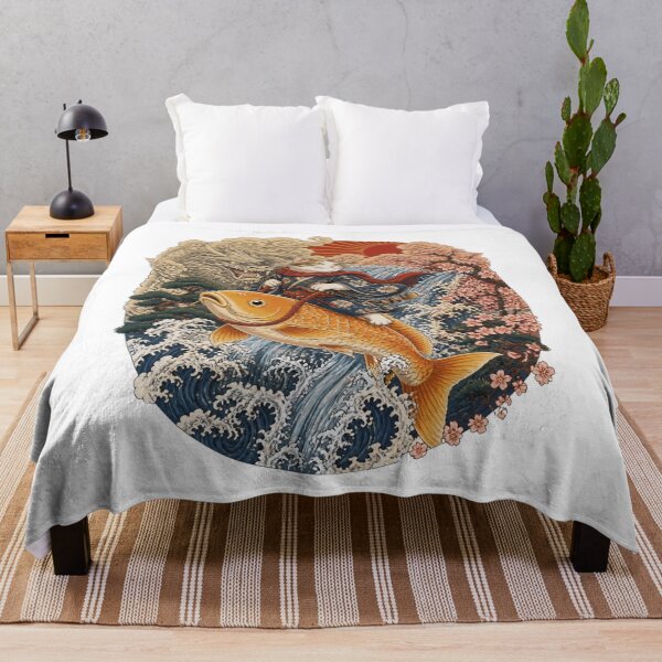 Item preview, Koi Rider Cat | Ukiyo-e Cat | Japanese Design designed and sold by JapanMemoir.