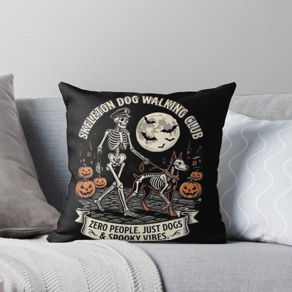 Item preview, Skeleton Dog Walking Club Funny Spooky Dog Lover Halloween Graphic designed and sold by Scribe2Vibe.