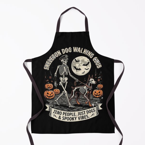 Item preview, Skeleton Dog Walking Club Funny Spooky Dog Lover Halloween Graphic designed and sold by Scribe2Vibe.
