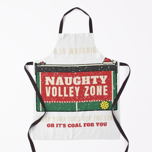 Item preview, Naughty Volley Zone Santa Pickleball Kitchen Funny designed and sold by RobinHoodShirts.