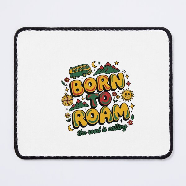 Item preview, Born To Roam — Retro Groovy Free Spirit designed and sold by SMOOTHMARKET.