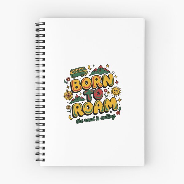 Item preview, Born To Roam — Retro Groovy Free Spirit designed and sold by SMOOTHMARKET.