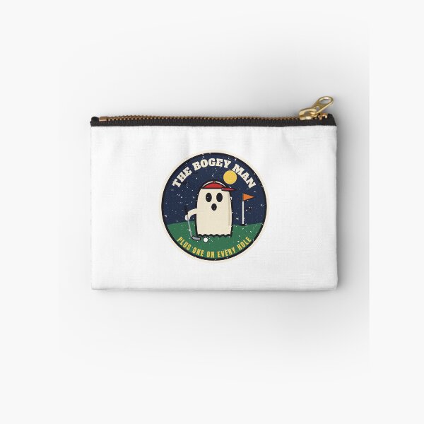Item preview, The Bogey Man Golf Ghost Vintage Halloween Badge designed and sold by RobinHoodShirts.