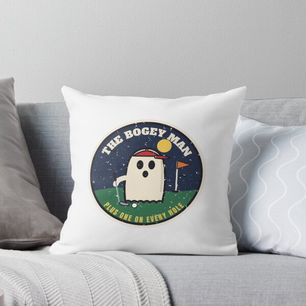 Item preview, The Bogey Man Golf Ghost Vintage Halloween Badge designed and sold by RobinHoodShirts.