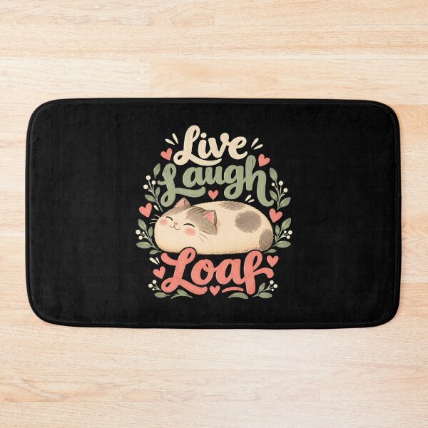Item preview, Live Laugh Loaf Cat  designed and sold by a-turner-paint.