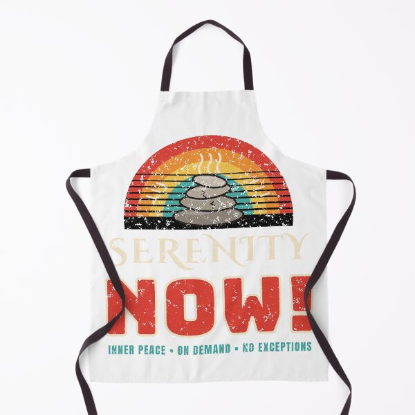 Item preview, Serenity Now Funny Retro Sunset Zen Stress Shirt designed and sold by RobinHoodShirts.