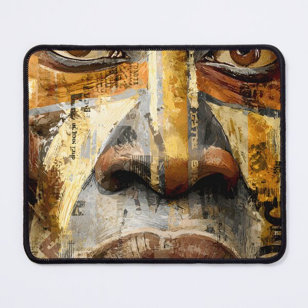 Item preview, Unique Portrait of a Human Face with Abstract Art designed and sold by Artessie.