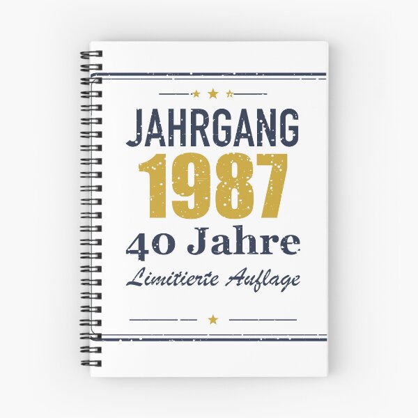 Item preview, Jahrgang 1987 – 40 Jahre Limitierte Auflage designed and sold by SpruchwerkShop.