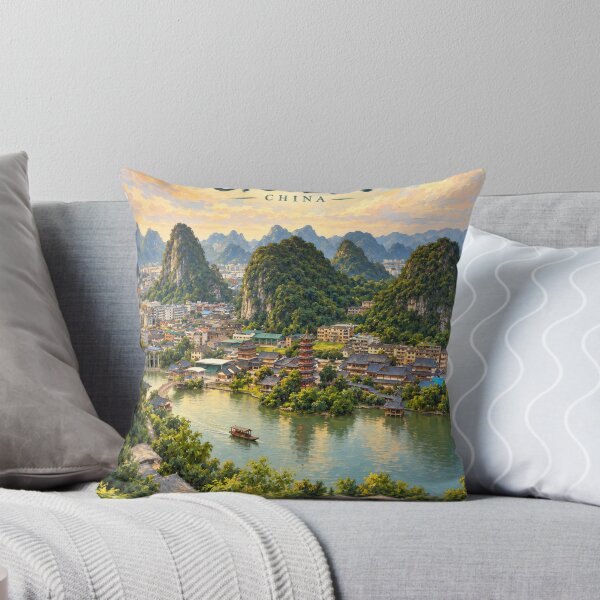Item preview, Guilin Painterly Chinese Landscape Impression designed and sold by MichaeIRellov.