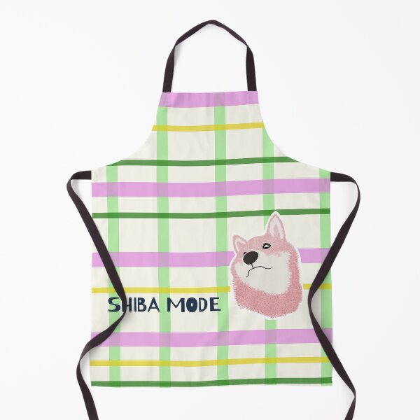 Item preview, Light Pink plaid with Pink Shiba Inu designed and sold by ShibaCruise-On.