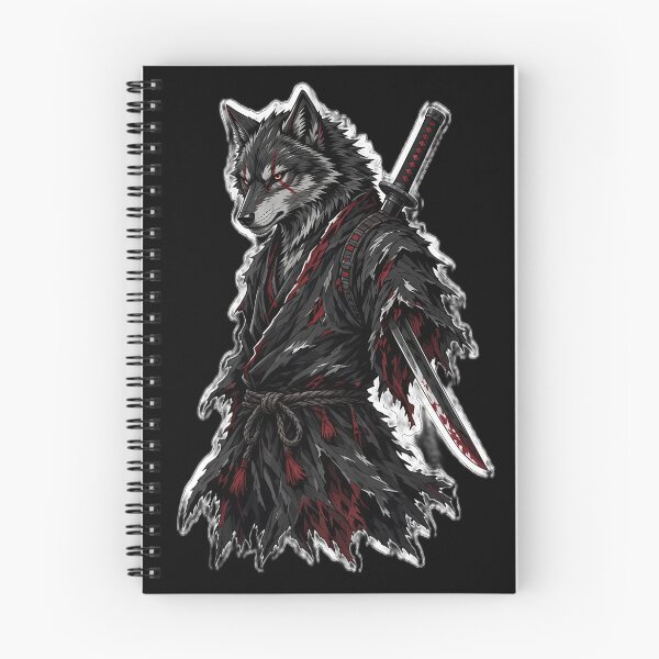 Item preview, Lone Wolf Samurai Ronin Katana Dark Fantasy designed and sold by ValhallaHub.