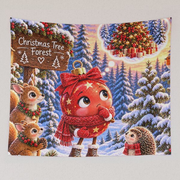 Item preview, Red Christmas Bauble - Dreaming of a Perfect Christmas Tree designed and sold by DoreenGehrkeArt.