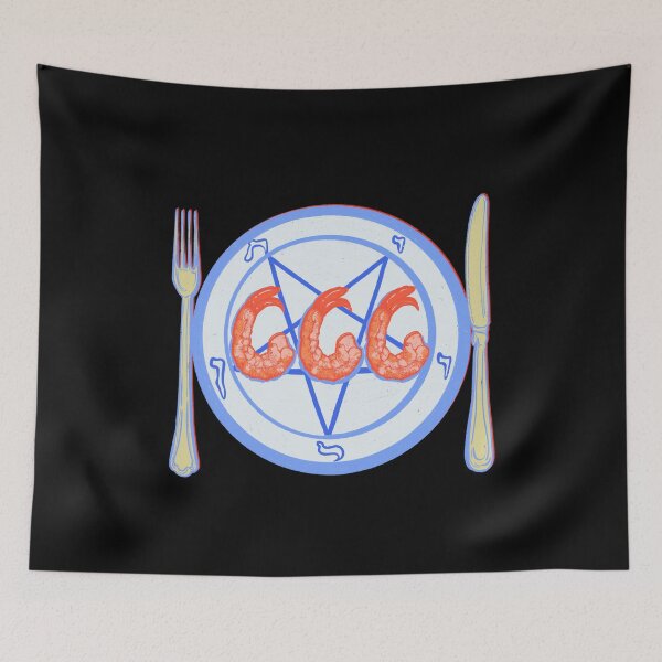 Aperçu de l'œuvre Assiette de crevettes 666 créée et vendue par IHateDumplings.