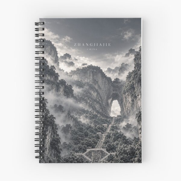 Item preview, Zhangjiajie Cinematic Monochrome Mountain Artwork designed and sold by MichaeIRellov.