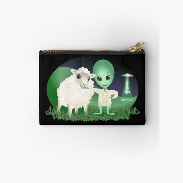 Item preview, Aliens want Jumpers too 'little green man' with Sheep designed and sold by Adamo-illustration.