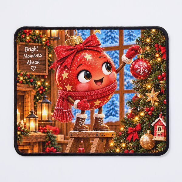 Item preview, Red Christmas Bauble - Decorating the Tree designed and sold by DoreenGehrkeArt.