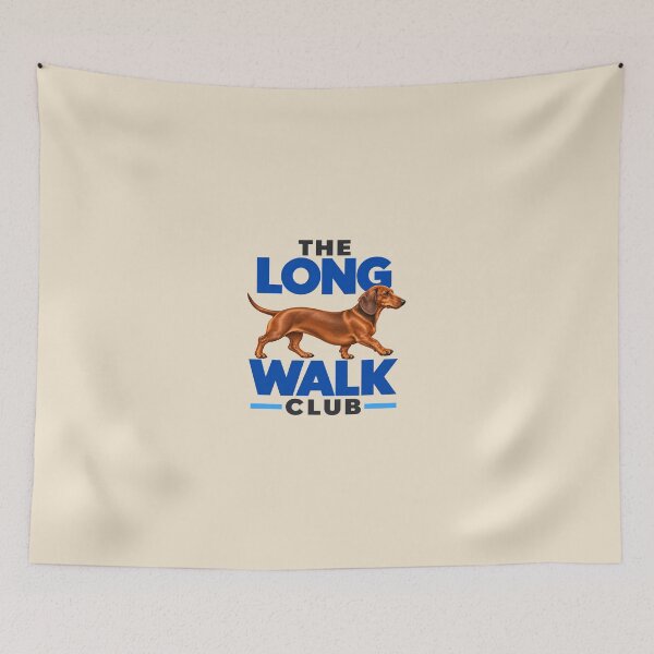 Item preview, Dachshund Long Walk Club – Cute Sausage Dog Walking Illustration designed and sold by astersgraphics.