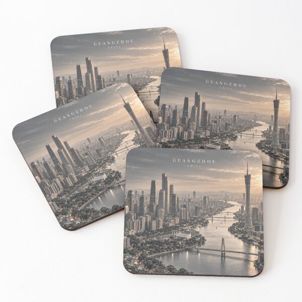 Item preview, Guangzhou Cinematic Monochrome City Artwork designed and sold by MichaeIRellov.