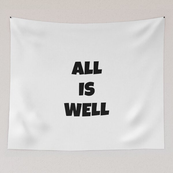 Item preview, All Is Well Bold Positive Quote Typography designed and sold by Appu6667.