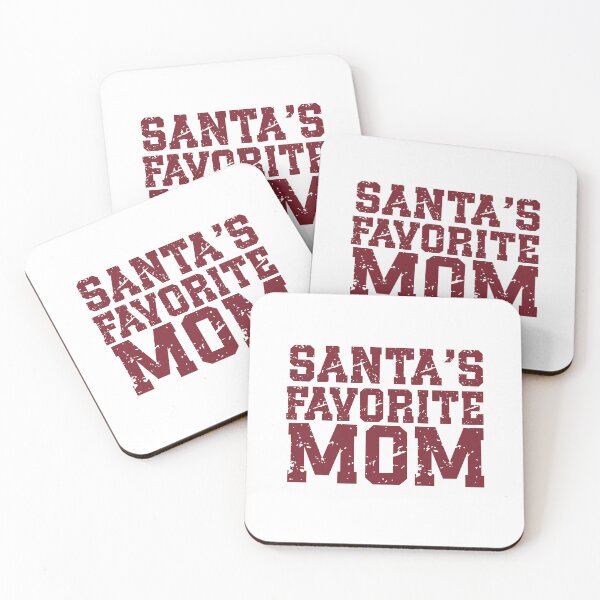 Item preview, Santa's Favorite Mom | Funny Christmas Mom Quote | Vintage Christmas & Mother's Day Humor designed and sold by stylishdzign.