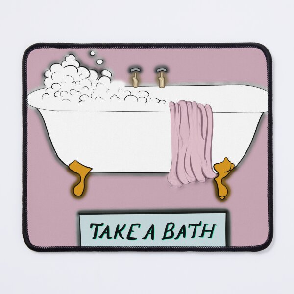Item preview, Take a Bath – Cute Self Care Bathtub Illustration designed and sold by sososweett.