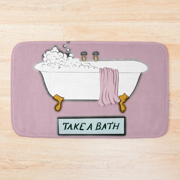 Item preview, Take a Bath – Cute Self Care Bathtub Illustration designed and sold by sososweett.