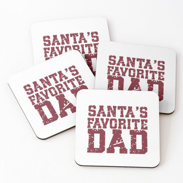 Item preview, Santa's Favorite Dad | Funny Christmas Dad Quote | Vintage Christmas & Fatherhood Humor designed and sold by stylishdzign.